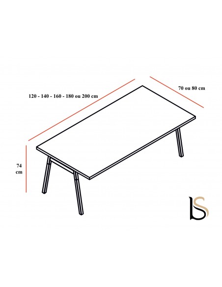 Bureau individuel Ogi Wood - MDD