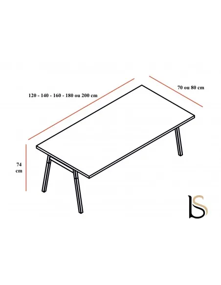 Bureau individuel Ogi Wood - MDD