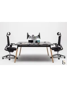 Bureau bench 2 personnes Ogi Wood – MDD.