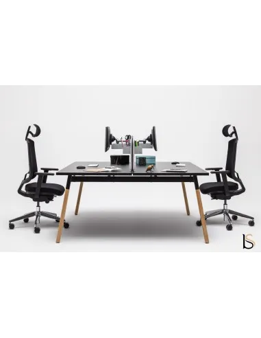 Bureau bench 2 personnes Ogi Wood – MDD.