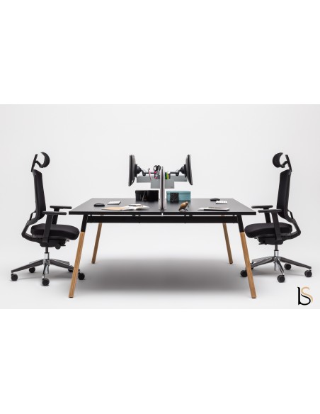 Bureau bench 2 personnes Ogi Wood – MDD.