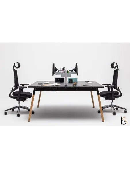 Bureau bench 2 personnes Ogi Wood – MDD.