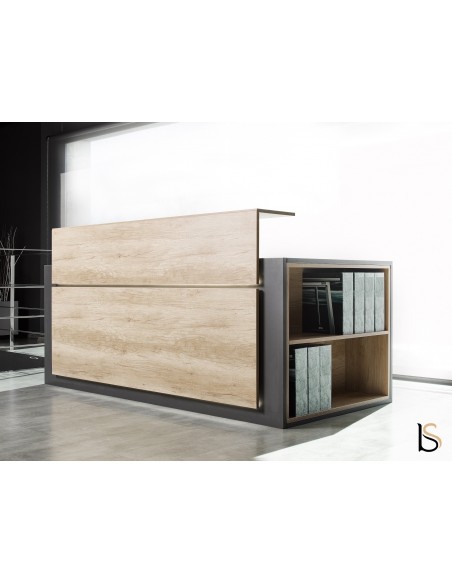 Banque d'accueil Avant avec étagère- Ofitres