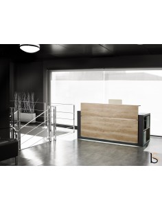 Banque d'accueil Avant avec étagère- Ofitres 2