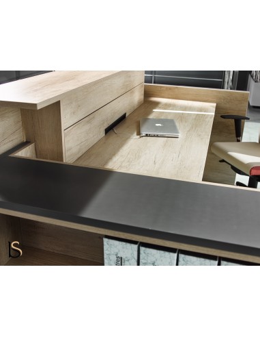 Banque d'accueil Avant avec étagère- Ofitres