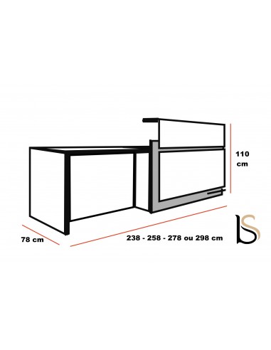 Banque d'accueil Avant avec PMR- Ofitres