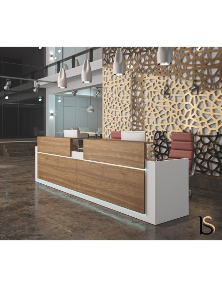 Banque d'accueil 2 personnes Avant - Ofitres