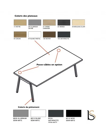 Bureau individuel Ogi M - MDD