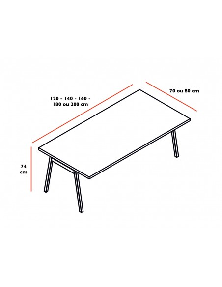 Bureau individuel Ogi M - MDD