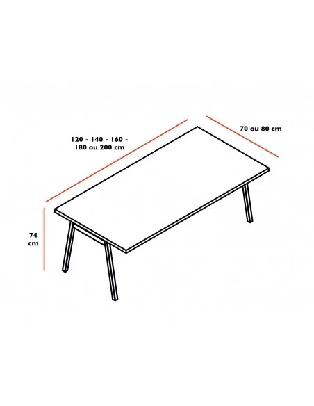 Bureau individuel Ogi M - MDD