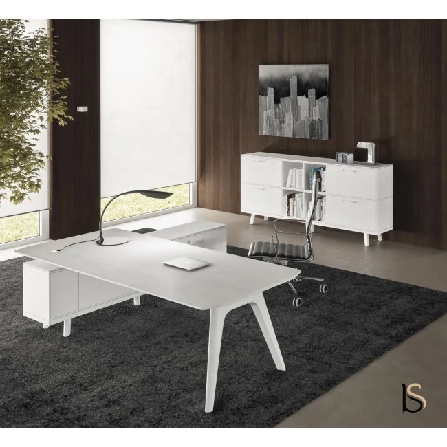 Bureau d’angle Rail en bois– Bralco.