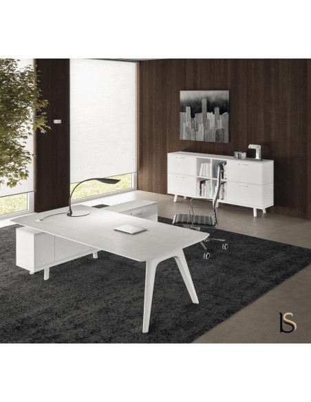 Bureau d’angle Rail en bois– Bralco.