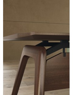 Table de réunion triangulaire Rail en bois– Bralco 2