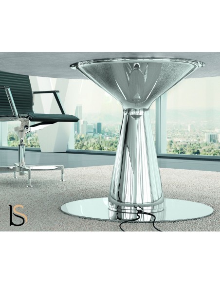 Table de réunion ovale Metar en bois– Bralco.