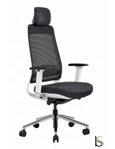 fauteuil-bureau-ergonomique-fairfax-sitek-tetiere-structure-blanche-resille 2
