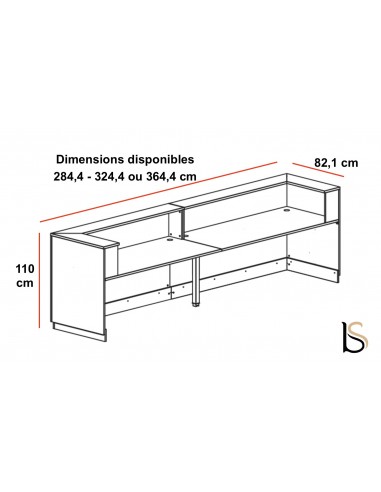 Banque d'accueil droite Delta - Mobel Linea