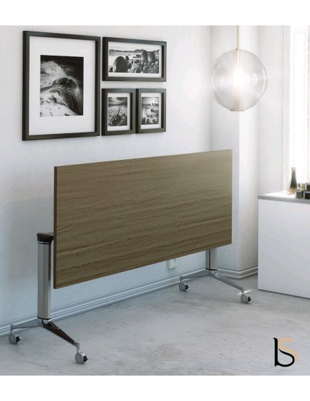 Table de réunion NET, plateau abattant forme rectangulaire – Mobel Linea