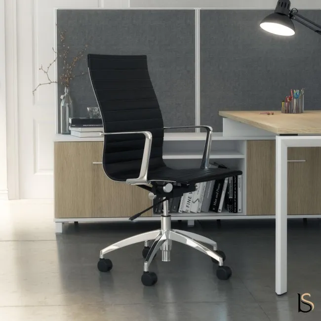 Fauteuil de direction Evole en eco cuir – Mobel Linea