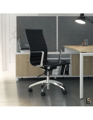 Fauteuil de direction Evole en eco cuir – Mobel Linea