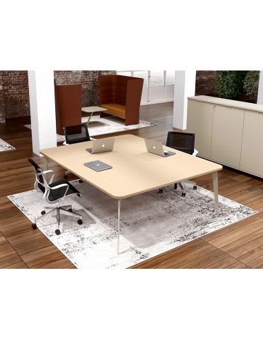 Table de réunion carrée Blade - Alea