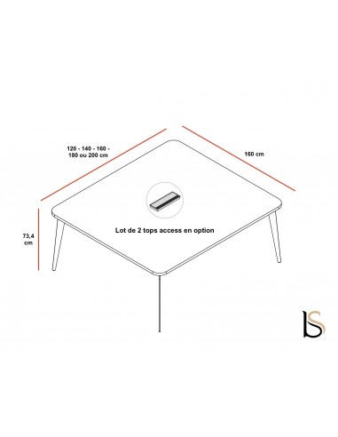 Bureau Bench 2 personnes Ogi M – MDD