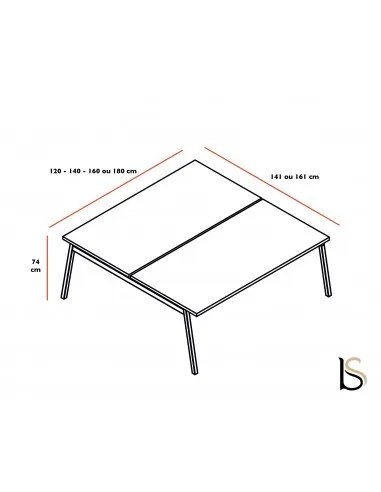 Bureau Bench 2 personnes Ogi M – MDD