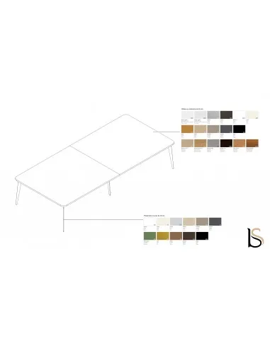 Bureau bench 4 personnes Blade - Alea