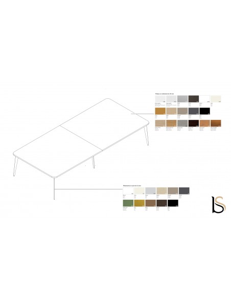 Bureau bench 4 personnes Blade - Alea