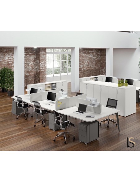 Bureau bench 6 personnes Blade - Alea
