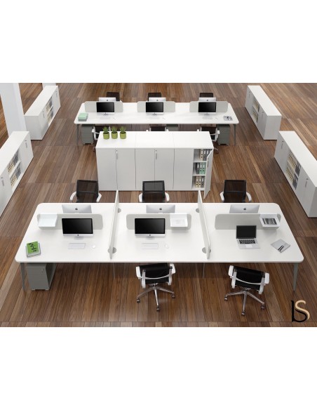 Bureau bench 6 personnes Blade - Alea