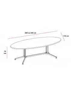 Table de réunion ovale X2 – Officity. 2