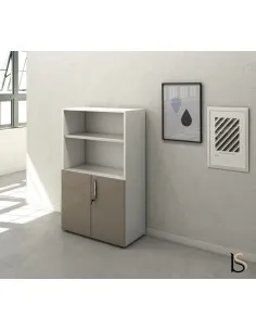 Armoire mi-haute mixte à portes battantes Luxury– Ofitres