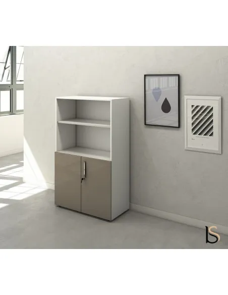 Armoire mi-haute mixte à portes battantes Luxury– Ofitres