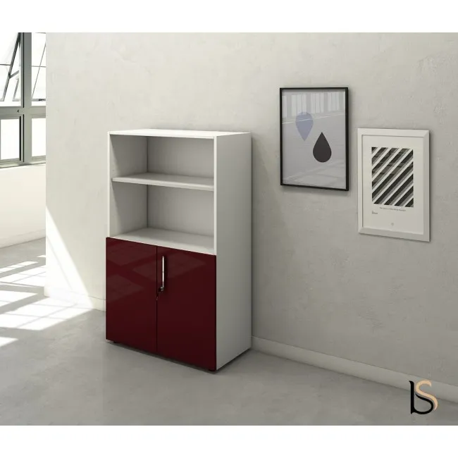 Armoire mi-haute mixte à portes battantes Luxury– Ofitres