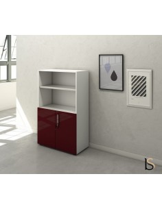 Armoire mi-haute mixte à portes battantes Luxury– Ofitres