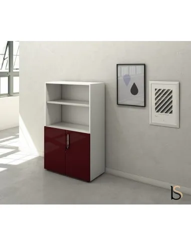 Armoire mi-haute mixte à portes battantes Luxury– Ofitres