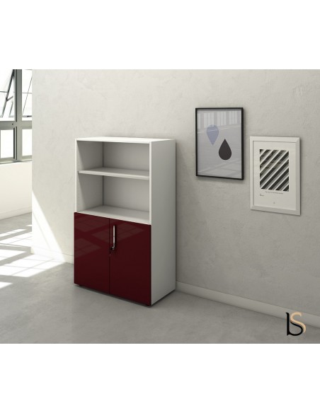 Armoire mi-haute mixte à portes battantes Luxury– Ofitres