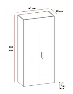 Armoire haute à portes battantes Luxury – Ofitres 2