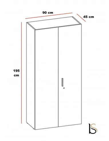 Armoire haute à portes battantes Luxury – Ofitres