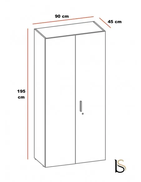 Armoire haute à portes battantes Luxury – Ofitres