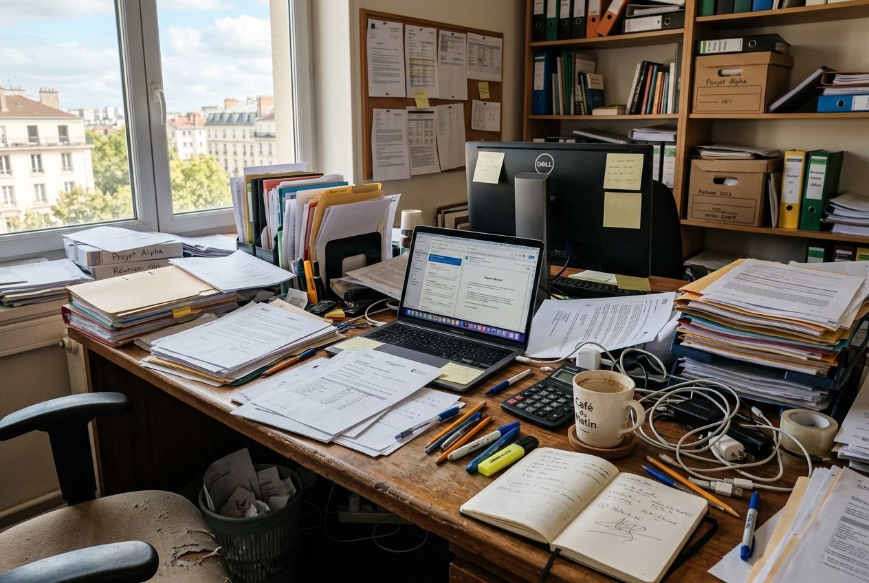 Organisation bureau professionnel et rangement efficace