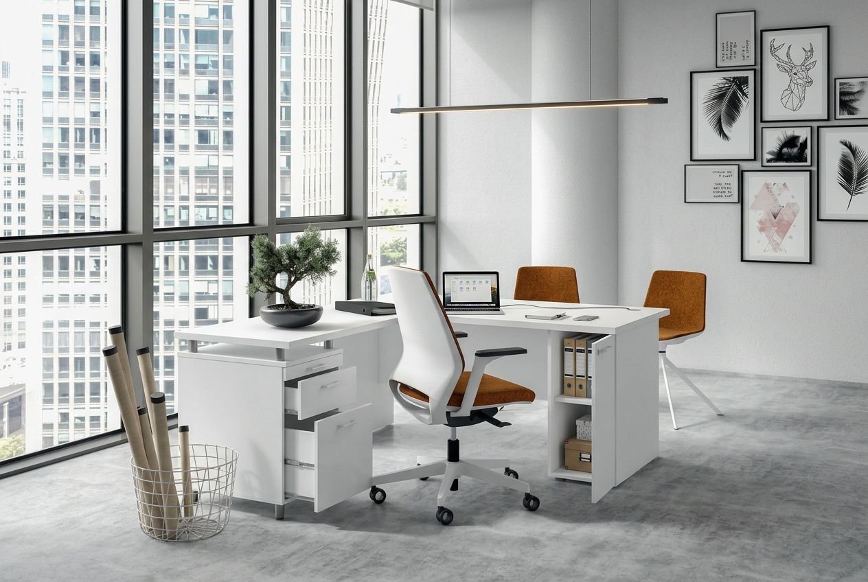 Bureau avec rangement intégré : comparez les meilleurs modèles