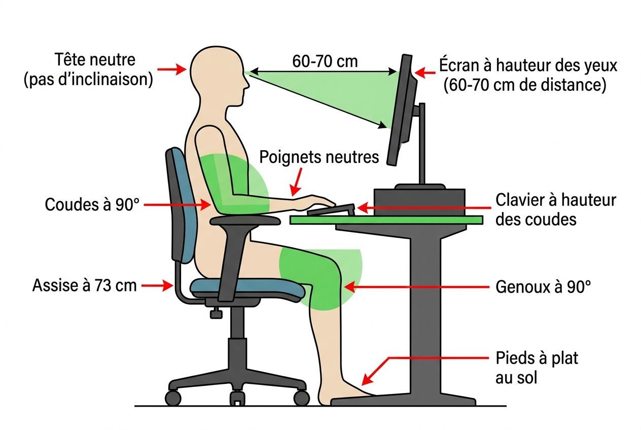 Aménagement espace de travail ergonomie : guide complet