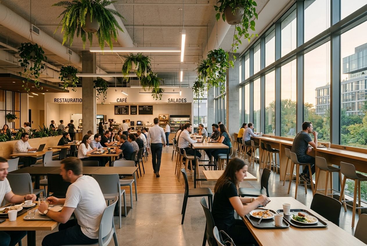 Aménagement cafétéria d'entreprise : créer un espace convivial