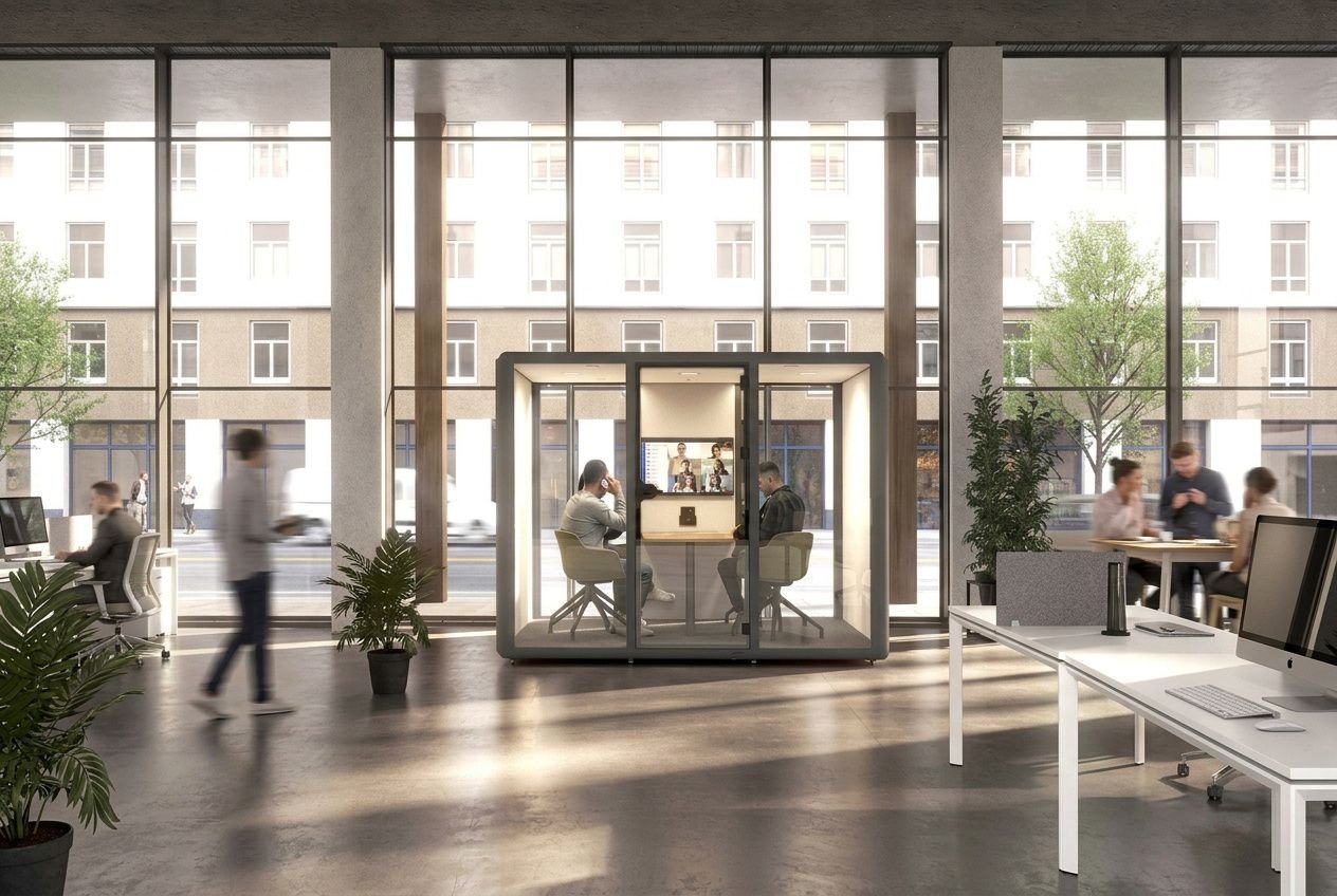Cabine acoustique pour bureau : solutions acoustiques modulaires pour open-space